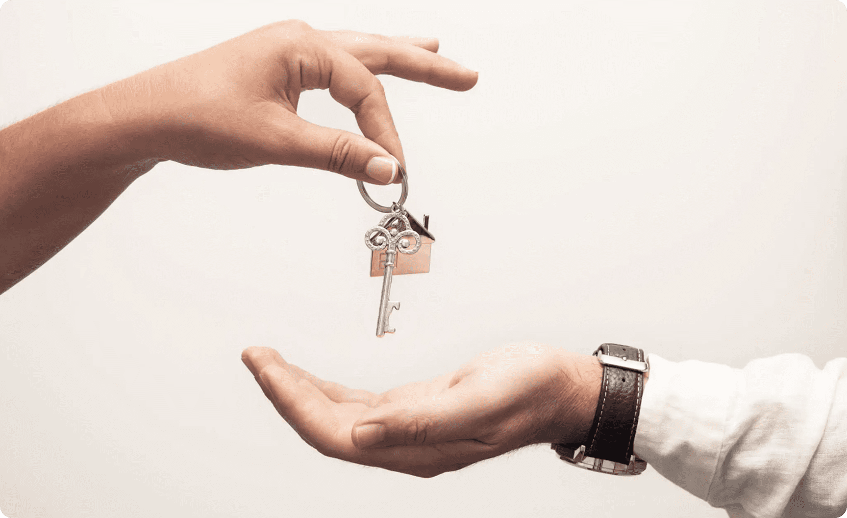 Handing over house keys